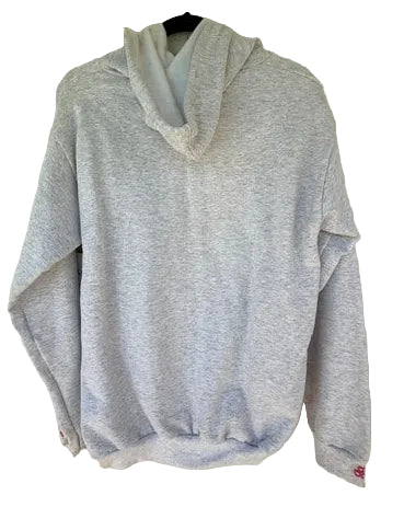 Embroidered Floral Pullover Hoodie