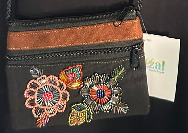 Mini  Beaded Crossbody Bag – 5 × 4 Inches