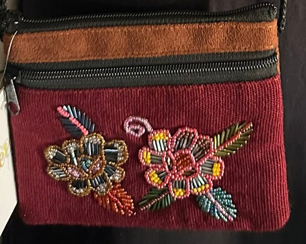 Mini  Beaded Crossbody Bag – 5 × 4 Inches