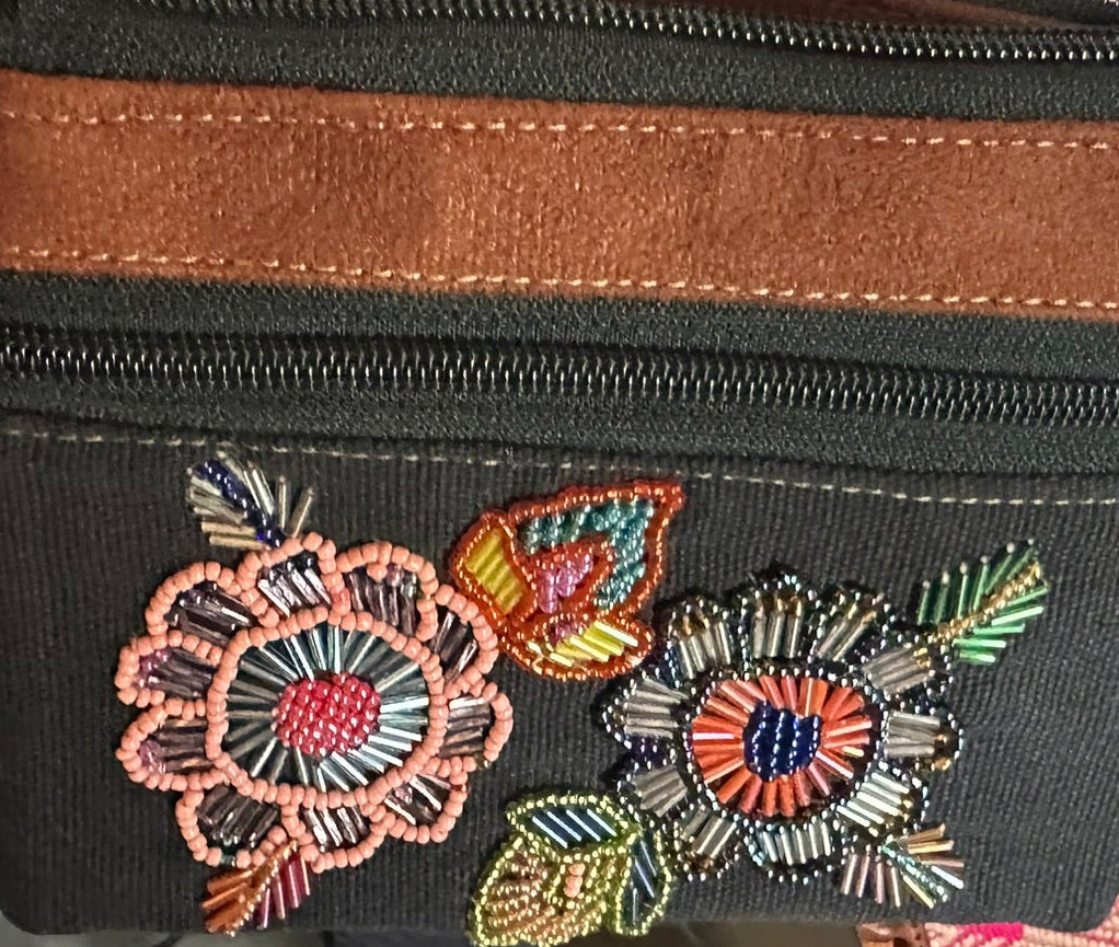 Mini  Beaded Crossbody Bag – 5 × 4 Inches