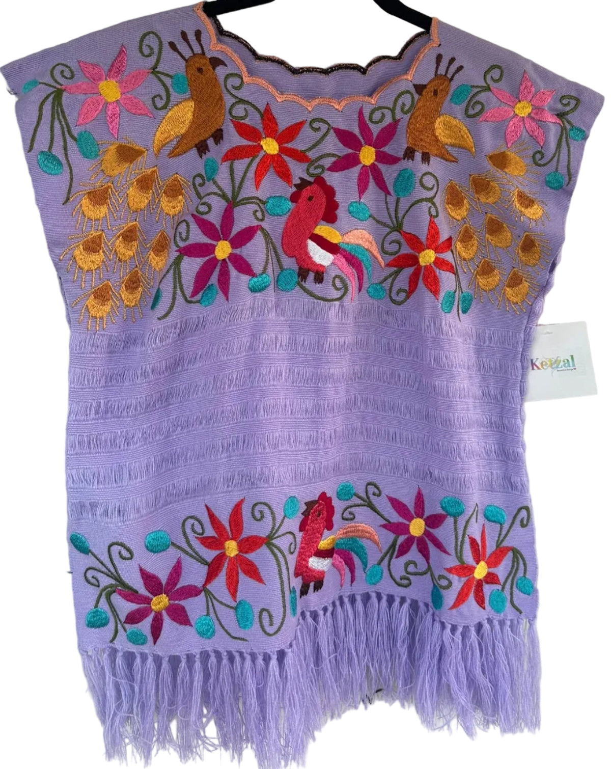 Women’s Embroidered Tunic Top – Colorful Floral