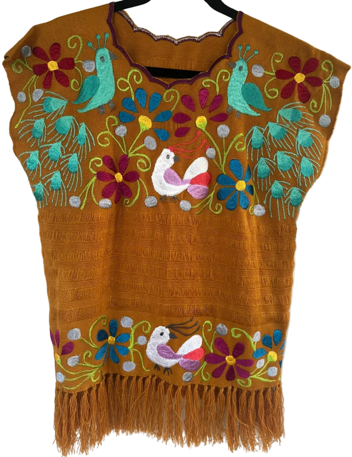 Women’s Embroidered Tunic Top – Colorful Floral
