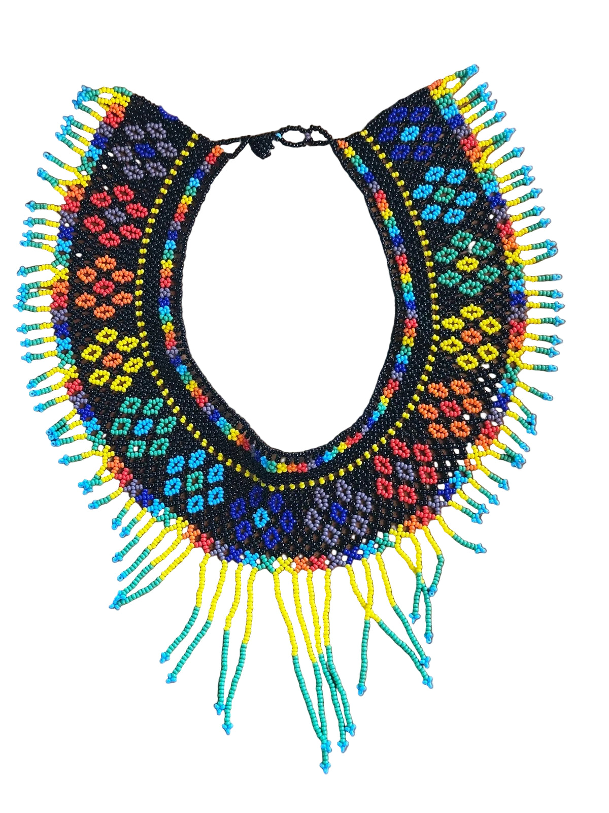 Multicolor Seed Bead Statement Necklace