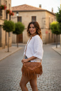 Fringe shoulder bag