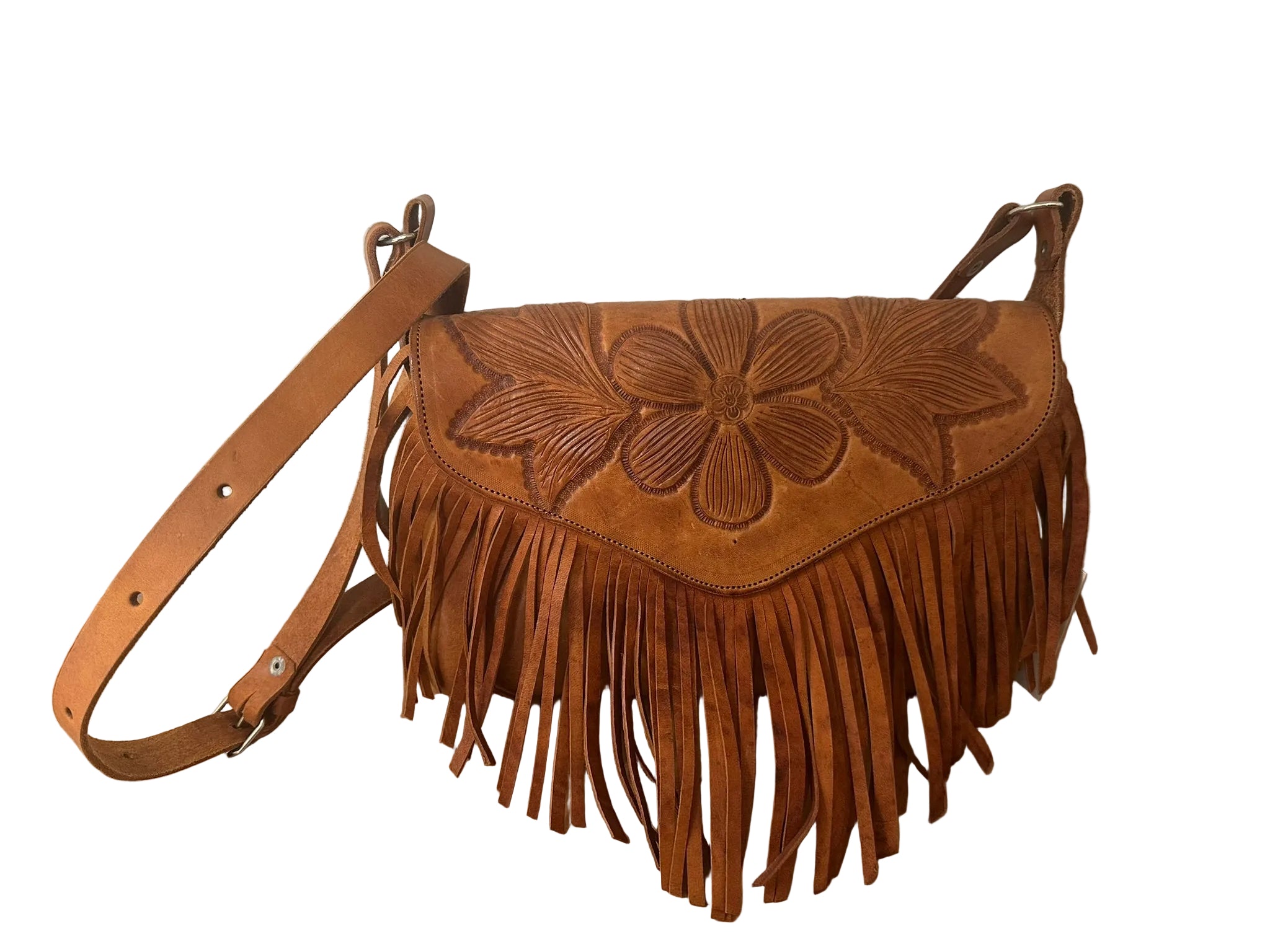 Fringe shoulder bag