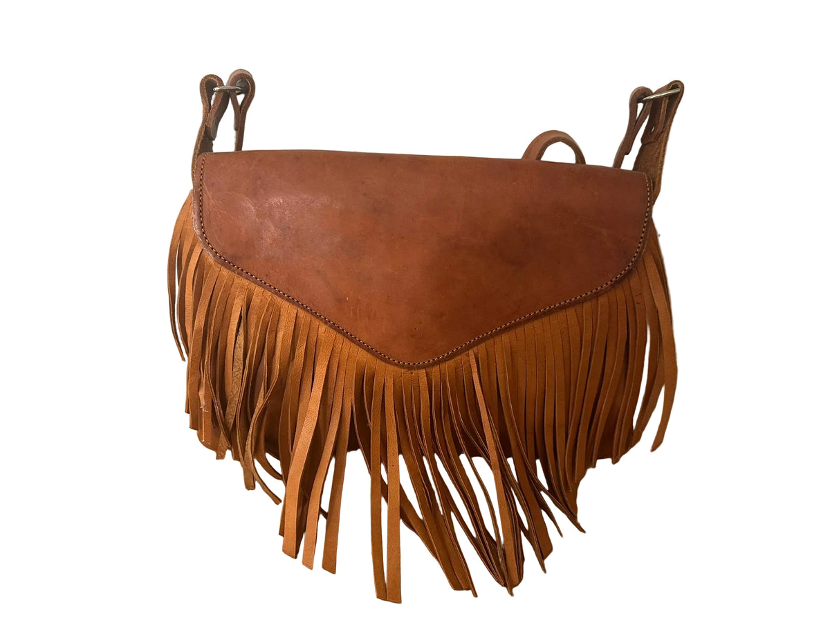 Fringe shoulder bag